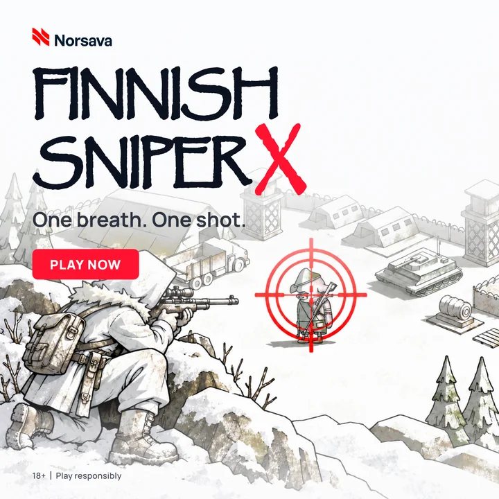 Finnish Sniper X banner: One breath. One shot.