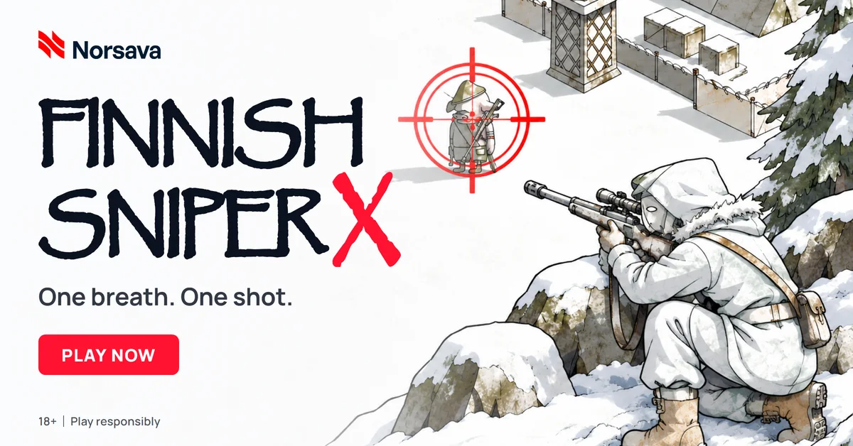 Finnish Sniper X banner: One breath. One shot.