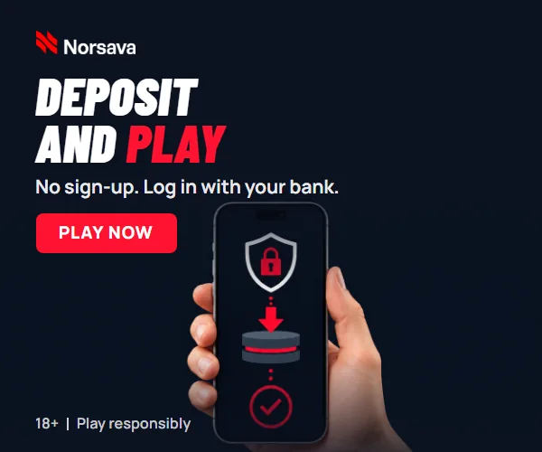 Pay N Play banner: Deposit and play. No sign-up. Log in with your bank.